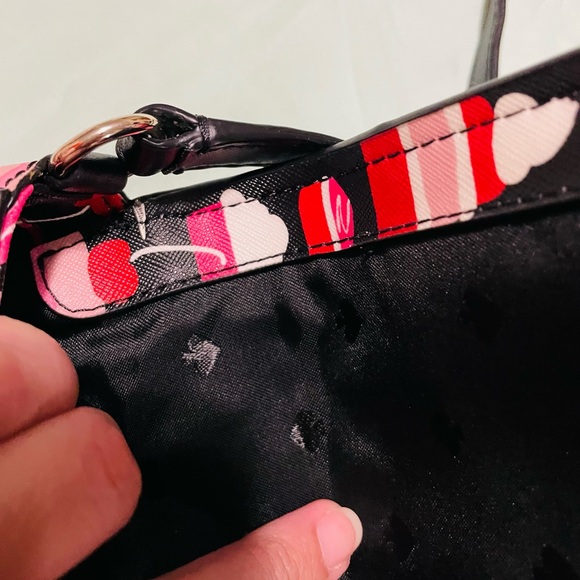 Kate Spade Black and Pink Dessert Pattern Crossbody Bag - Picture 6 of 8